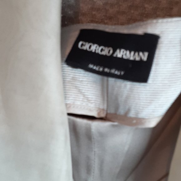 GIORGIO ARMANI CHAMPAGNE SUIT 2 PC GLITZ ELLEAGANZA EURO 38 GORGEOUS - Picture 6 of 7